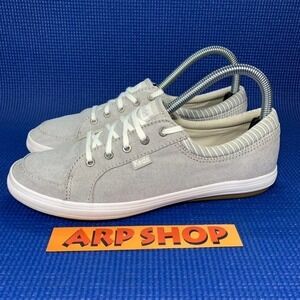 KEDS TOUR CHAMBRAY STRIPE Women`s Size 7.5 Grey White Comfort Shoes WF63019